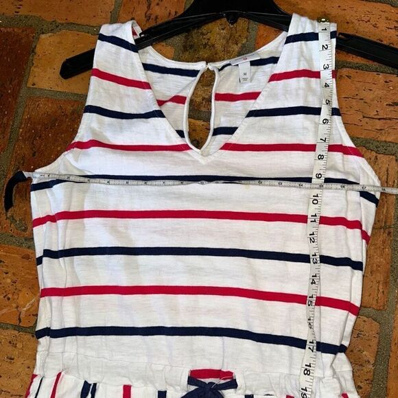 Vineyard Vines Patriotic Red White Blue Striped Romper - Picture 5 of 6